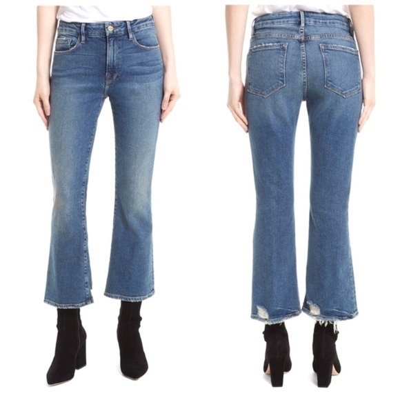 Frame Le Crop Mini Boot High Waist Jeans
